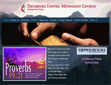 Tablet Screenshot of davisburgumc.com